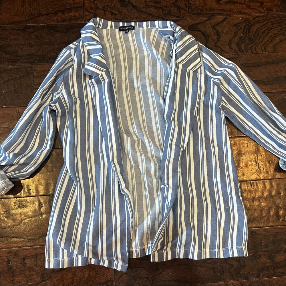 Blue Striped Women's Top
